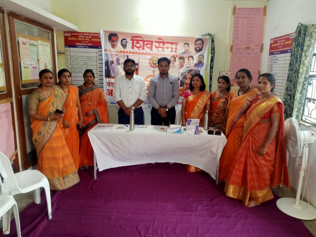शिवजयंती निमित्त शिवसेना शिंदे गटाच्या वतीने मोफत आरोग्य तपासणी शिबिर संपन्न