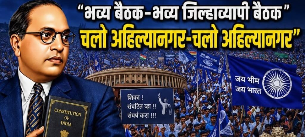 ‘चलो अहिल्यानगर!’ अनुसूचित जातीच्या उपवर्गीकरणा विरोधात १२ जुलै रोजी भव्य जिल्हाव्यापी बैठक..
