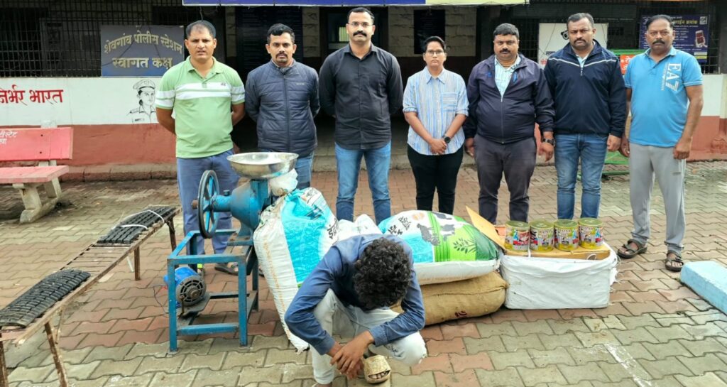 स्थानिक गुन्हे शाखेची थरारक मोहीम..पहाटेच्या अंधारात झडप..तरुणांच्या आयुष्यात विष कालवणारा ‘तो’ अड्डा उद्ध्वस्त