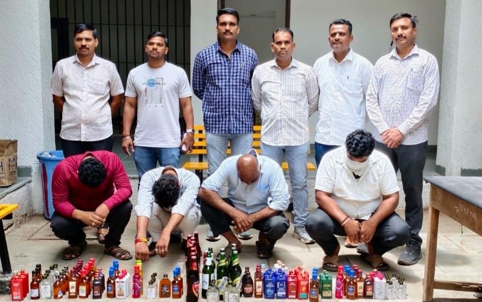 एलसीबी’ ने एकाच दिवशी ६ अड्ड्यांवर धाडी टाकून दारू माफियांना दिला जोरदार दणका..